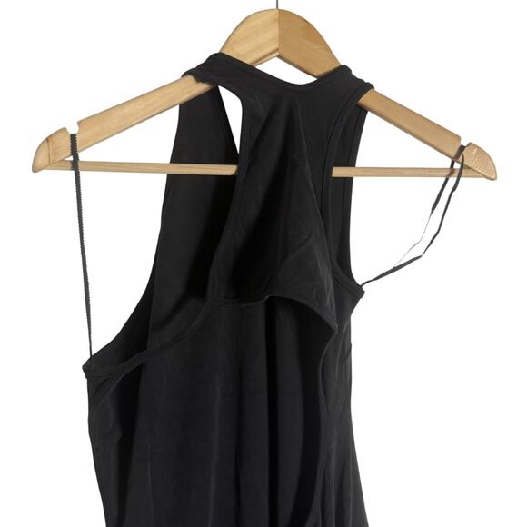 Hansen & Gretel Suvari Black One Shoulder Cut Out Jersey Midi Dress Size Large - Picture 8 of 13